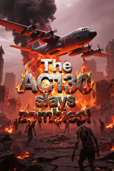 The AC130 slays the zombies