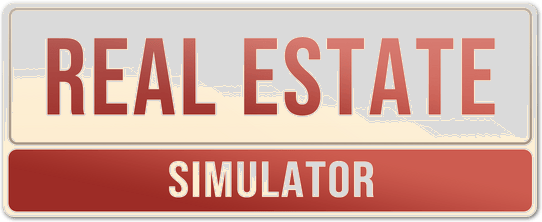 Логотип REAL ESTATE Simulator - FROM BUM TO MILLIONAIRE
